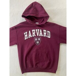 Campus Colors Mens Medium Hoodie Maroon Harvard University Collegiate Graphic